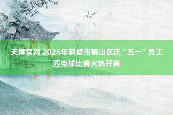天博官网 2026年鹤壁市鹤山区庆“五一”员工匹克球比赛火热开赛